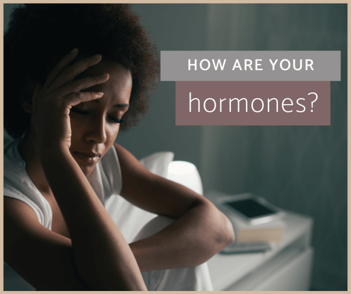 woman with a hormone imbalance