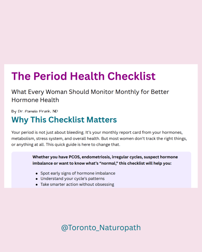 Your Cycle Speaks. Are You Listening? Hormone Health Checklist preview of hormone health checklist